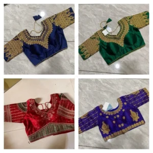 Indian Saree Blouse Ready Made Hand Embroidered Sari Blouse India Traditional Choli Top for Women Wedding Festival Costume