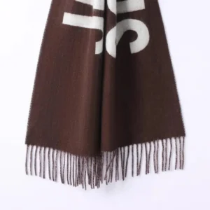 New cashmere scarf letter autumn and winter nordic style woven gift five color taper scarf