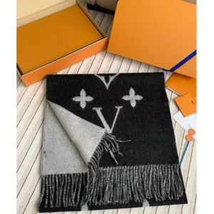 Famous brand classic black grey light milk tea cashmere scarf, women's internet famous shawl, wool warm scarf